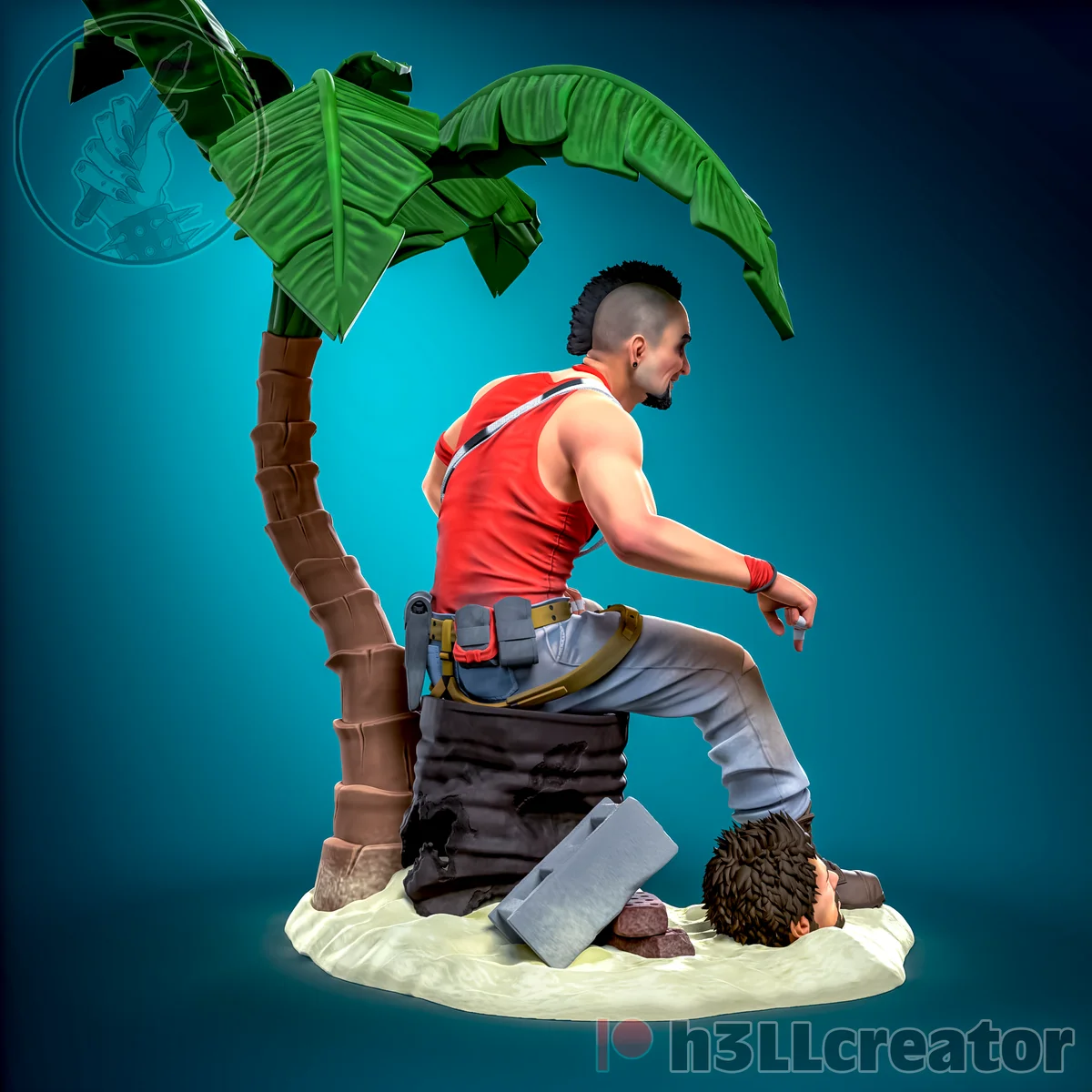 Vaas | Fan Art | 3D Printed Resin Model Garage Kit | *Un-Painted* | H3LL Creator 5