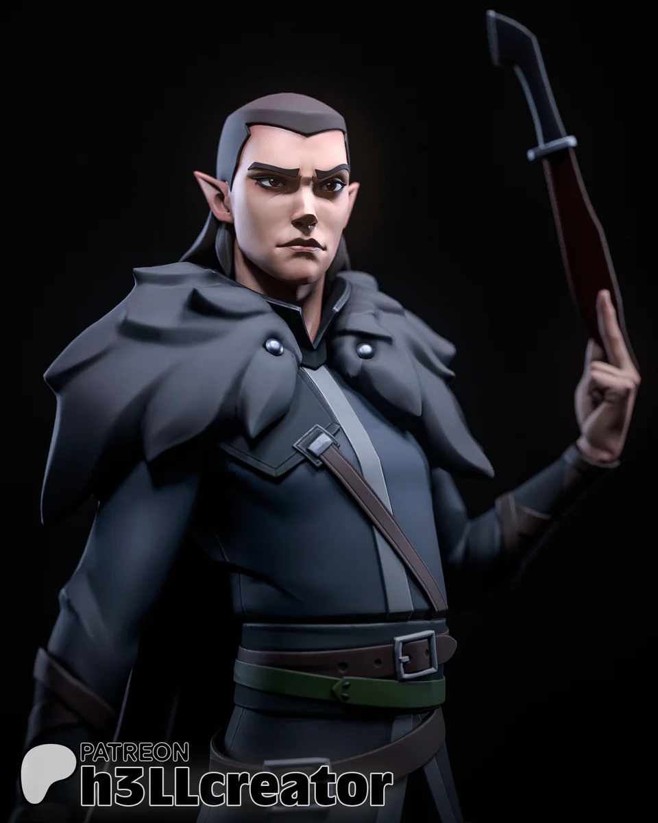 Vax'ildan | Fan Art | 3D Printed Resin Model Garage Kit | *Un-Painted* | H3LL Creator