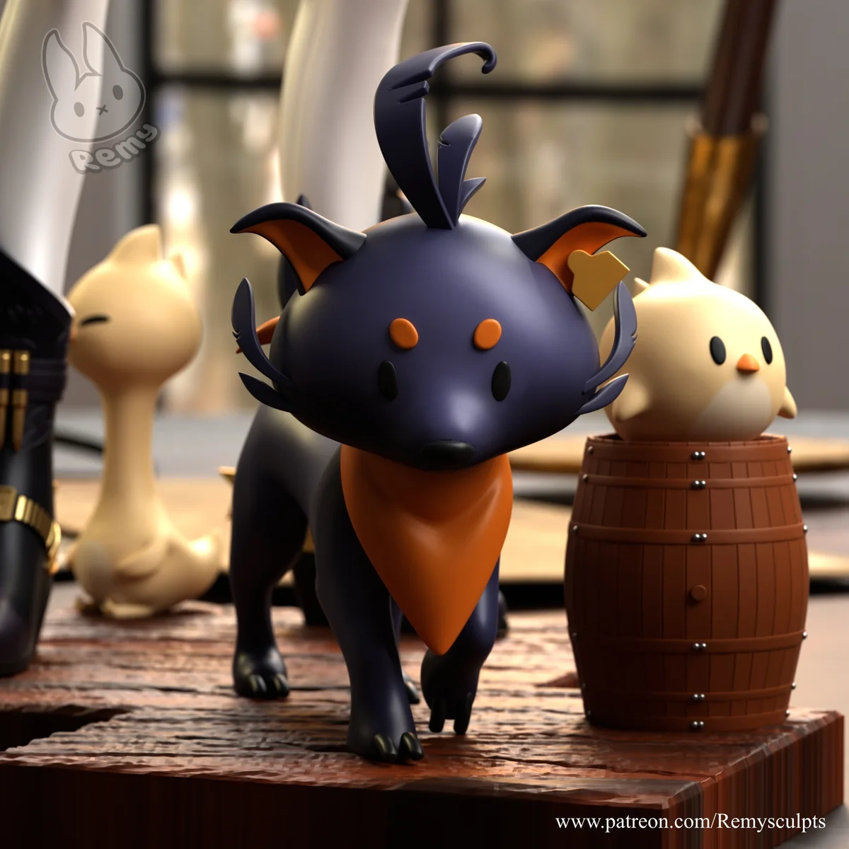 Dokibird | Fan Art | 3D Printed Resin Model Garage Kit | *Un-Painted* | Remy Sculpts 5