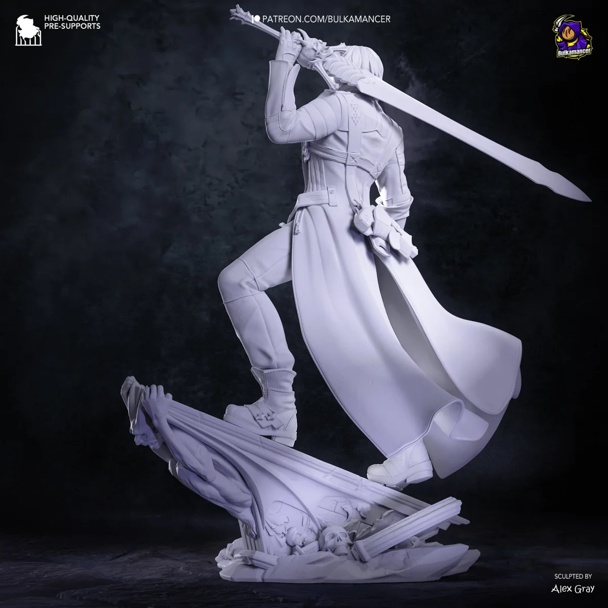Dante | Fan Art | 3D Printed Resin Model Garage Kit | *Un-Painted* | Bulkamancer 9