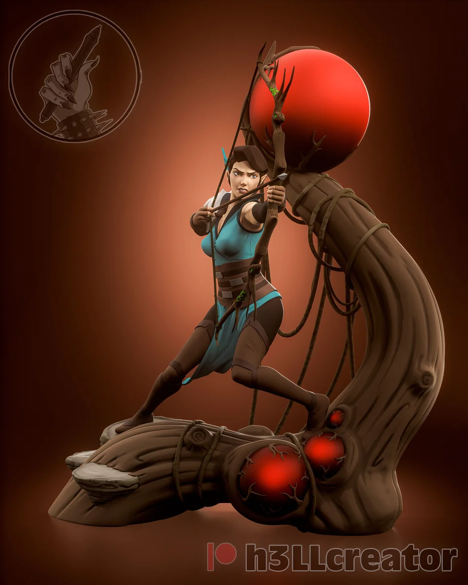 Vex'ahlia | Fan Art | 3D Printed Resin Model Garage Kit | *Un-Painted* | H3LL Creator 3