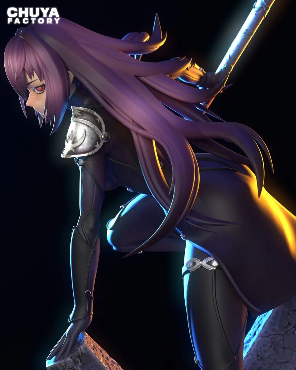 Scathach | Fan Art | 3D Printed Resin Model Garage Kit | *Un-Painted* | Chuya Factory 7