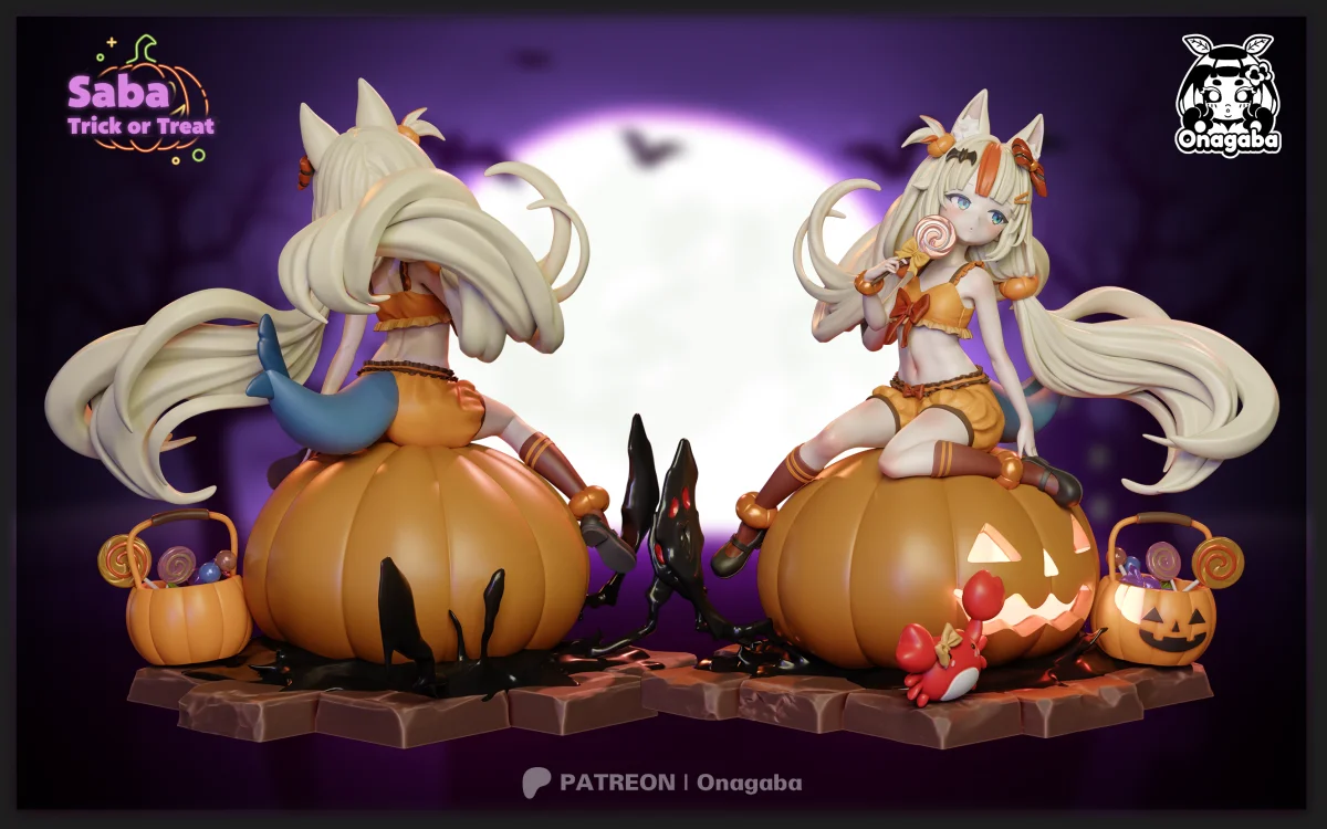 Halloween Saba | Fan Art | 3D Printed Resin Model Garage Kit | *Un-Painted* | ONAGABA 4