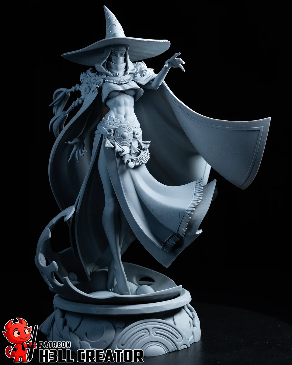 Hecate | Fan Art | 3D Printed Resin Model Garage Kit | *Un-Painted* | H3LL Creator 8