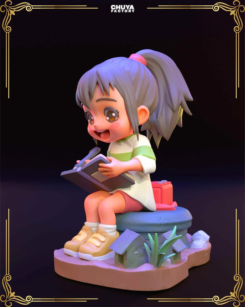 Chibi Chihiro | Fan Art | 3D Printed Resin Model Garage Kit | *Un-Painted* | Chuya Factory 3