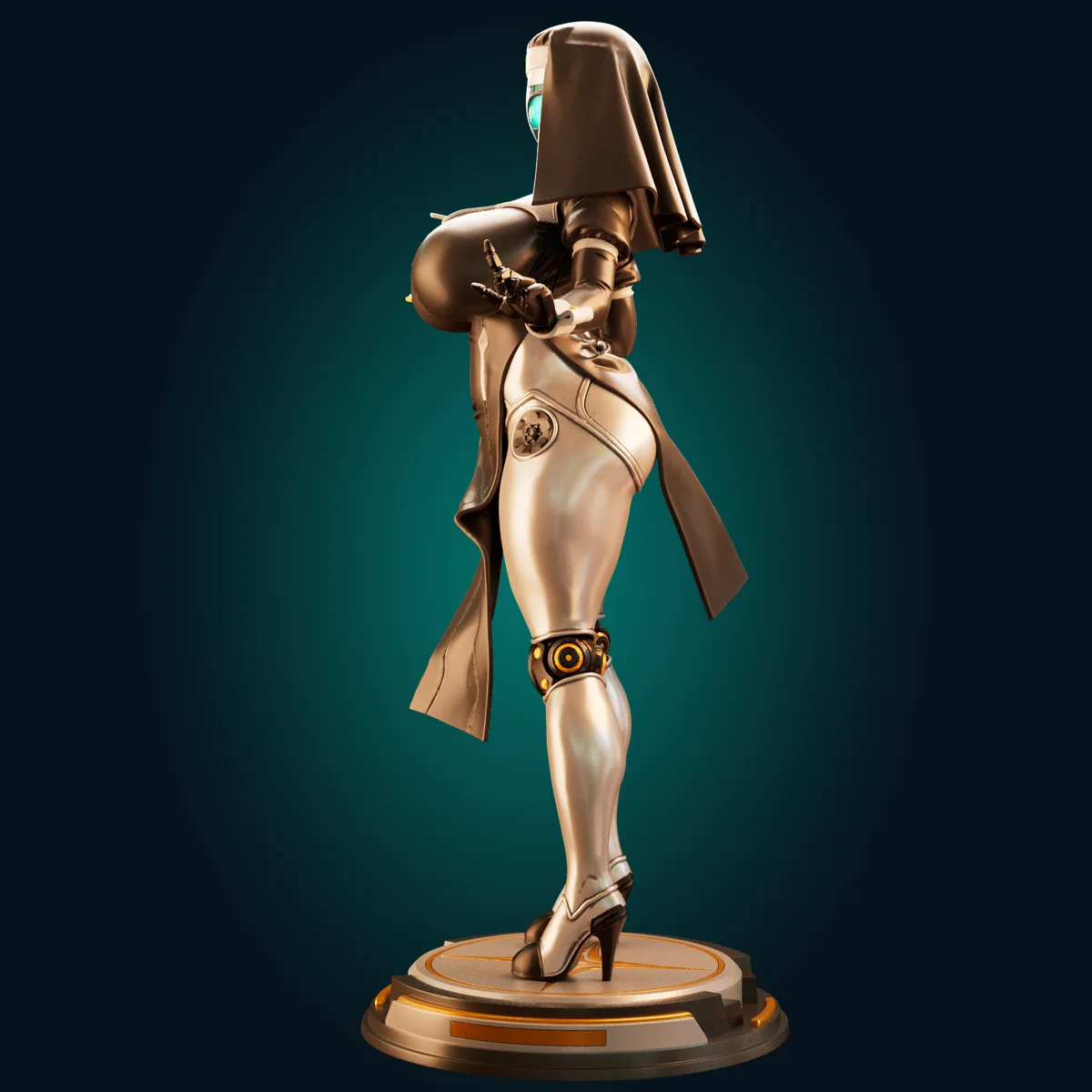 Nun Bot VER.A | Fan Art | 3D Printed Resin Model Garage Kit | *Un-Painted* | Officer Rhu 10