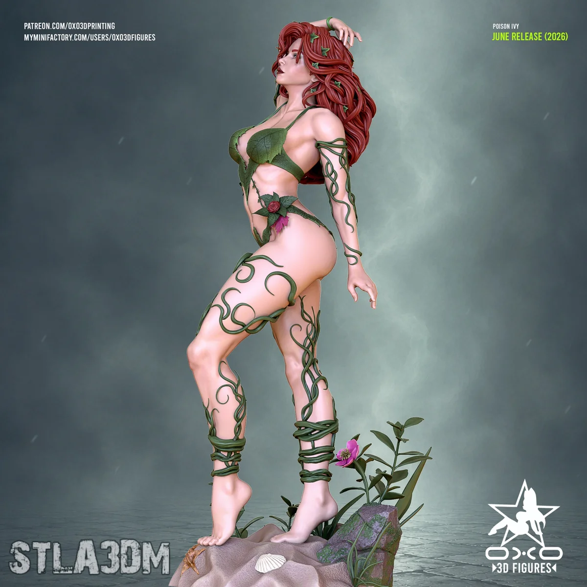 Poison | Fan Art | 3D Printed Resin Model Garage Kit | *Un-Painted* | OXO3D 3