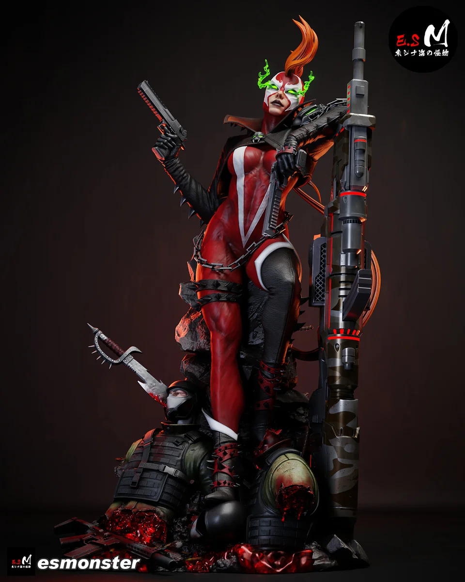 SheSpawn | Fan Art | 3D Printed Resin Model Garage Kit | *Un-Painted* | ES Monster 13