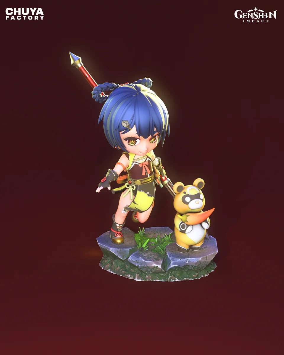 Chibi Xiangling | Fan Art | 3D Printed Resin Model Garage Kit | *Un-Painted* | Chuya Factory 4