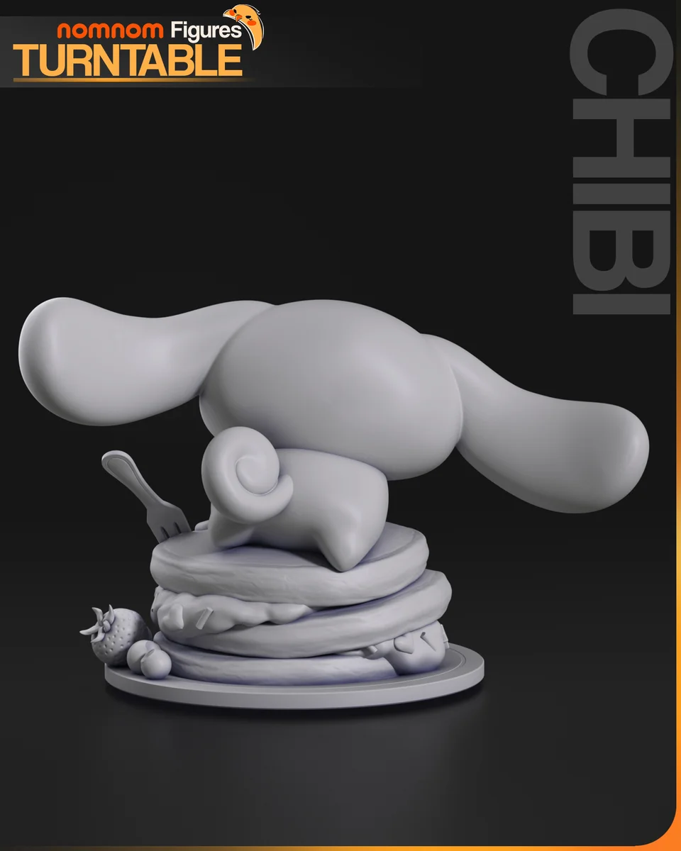 Chibi Cinnamoroll | Fan Art | 3D Printed Resin Model Garage Kit | *Un-Painted* | Nomnom 7