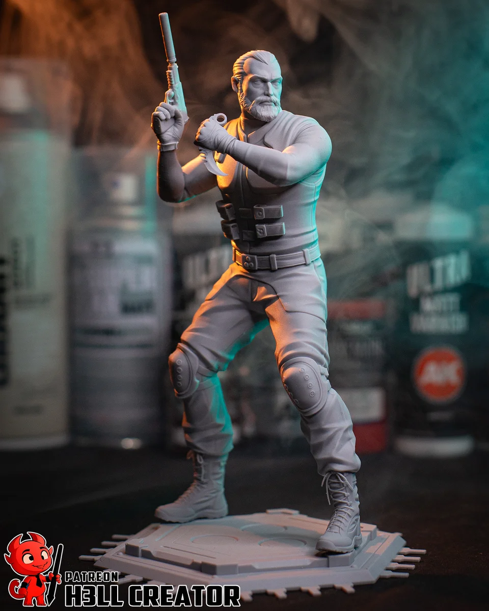 Navy Seal with Night-Vision Goggles | Fan Art | 3D Printed Resin Model Garage Kit | *Un-Painted* | H3LL Creator 15