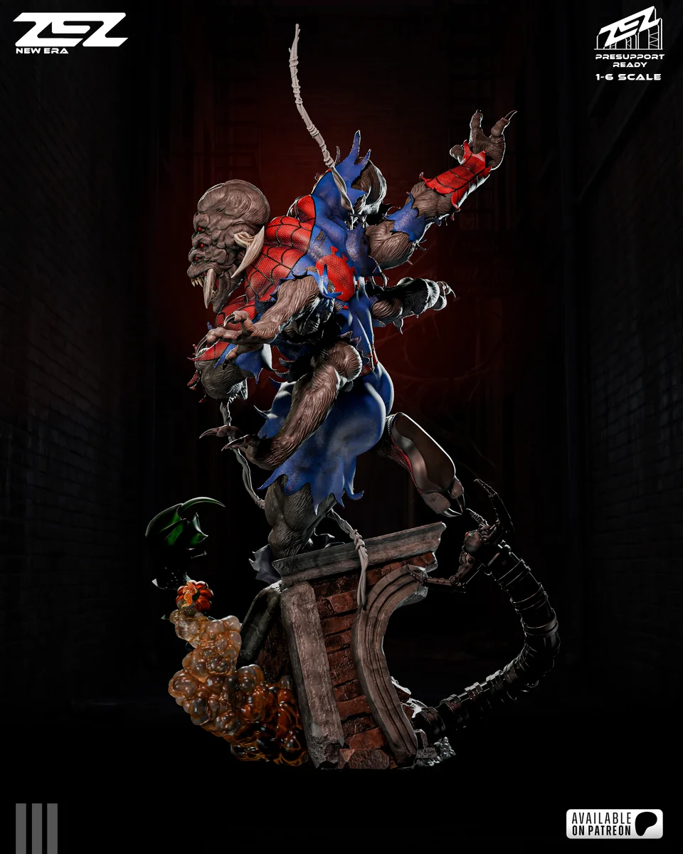 Man-Spider | Fan Art | 3D Printed Resin Model Garage Kit | *Un-Painted* | ZEZ Studio 6