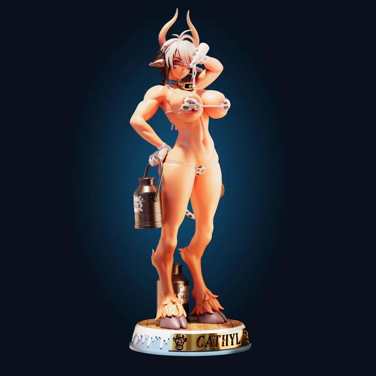 Milk Monster | Fan Art | 3D Printed Resin Model Garage Kit | *Un-Painted* | Officer Rhu 4