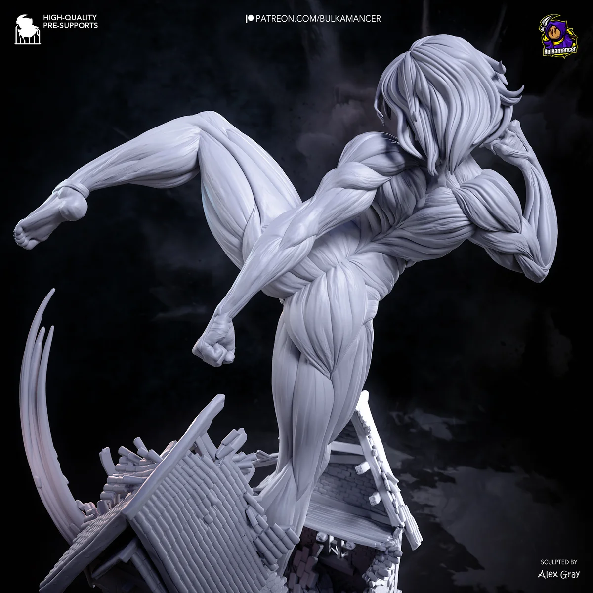 Female Titan | Fan Art | 3D Printed Resin Model Garage Kit | *Un-Painted* | Bulkamancer 21