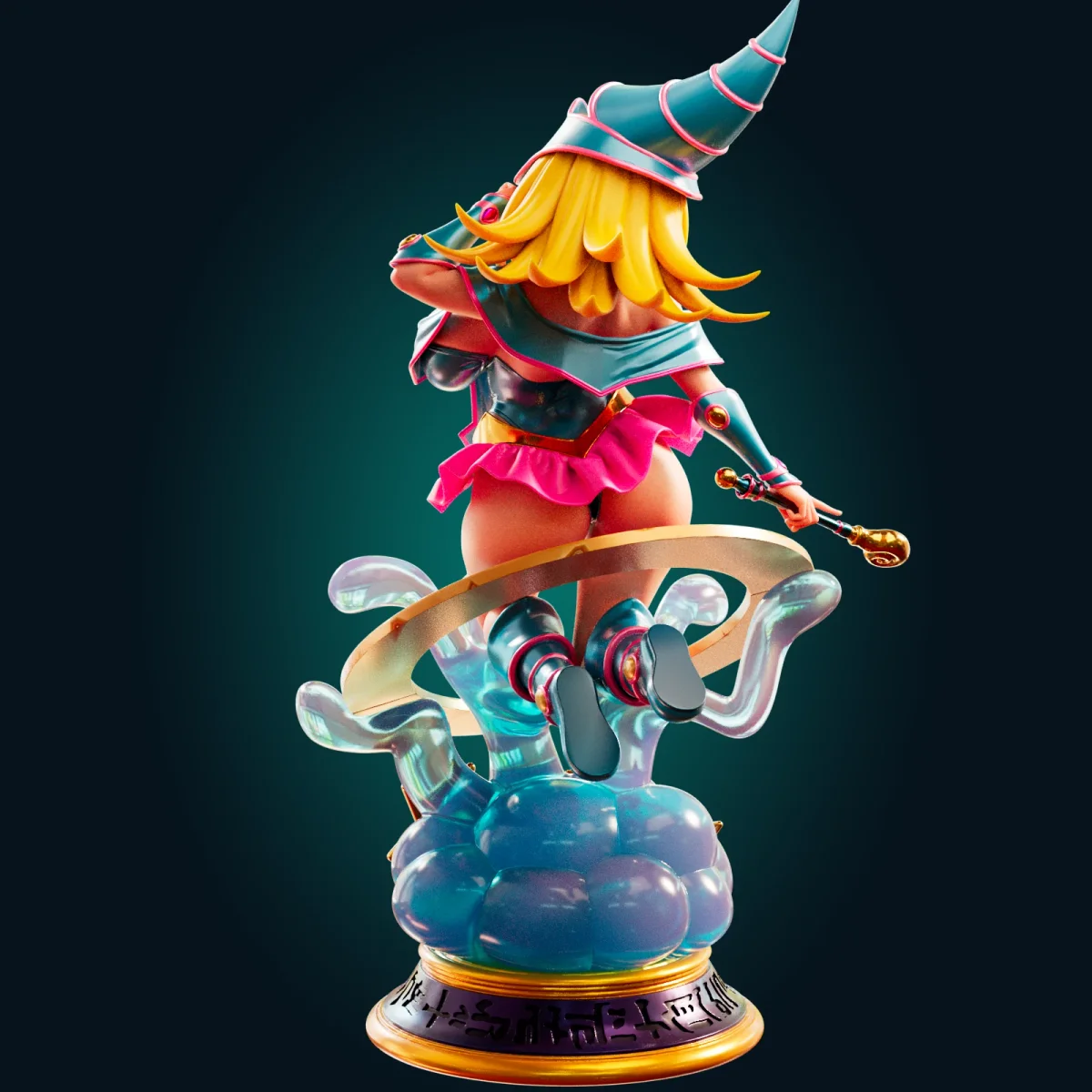 Dark Magician Girl | Fan Art | 3D Printed Resin Model Garage Kit | *Un-Painted* | Officer Rhu 2