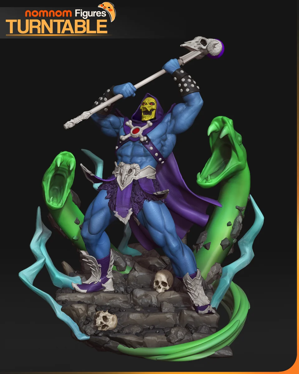 Skeletor | Fan Art | 3D Printed Resin Model Garage Kit | *Un-Painted* | Nomnom 8