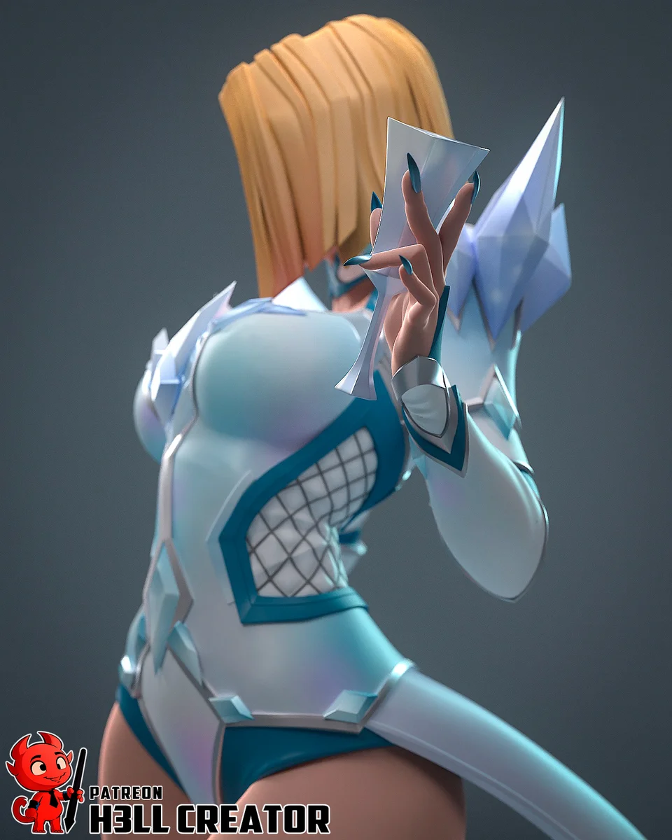 Emma Frost | Fan Art | 3D Printed Resin Model Garage Kit | *Un-Painted* | H3LL Creator 3