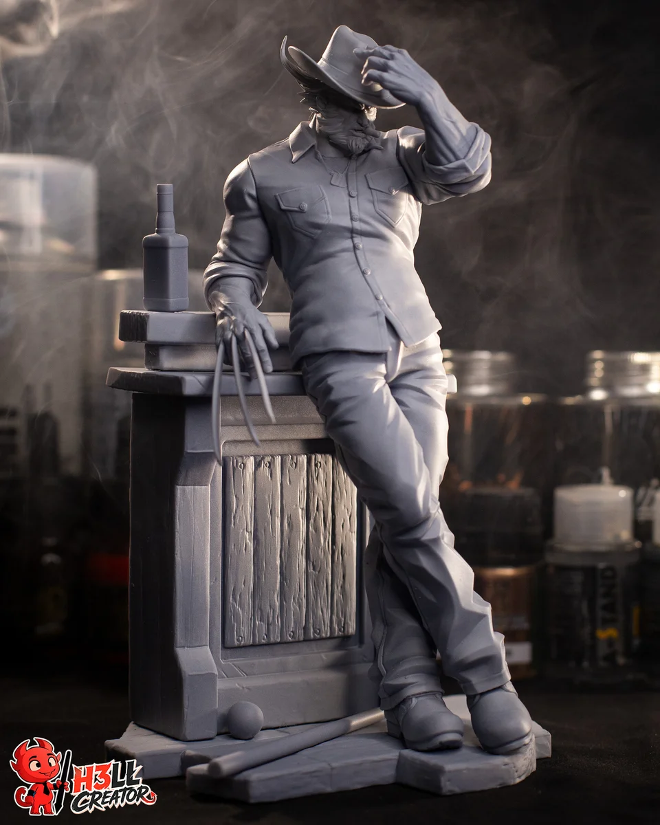 Logan | Fan Art | 3D Printed Resin Model Garage Kit | *Un-Painted* | H3LL Creator 11