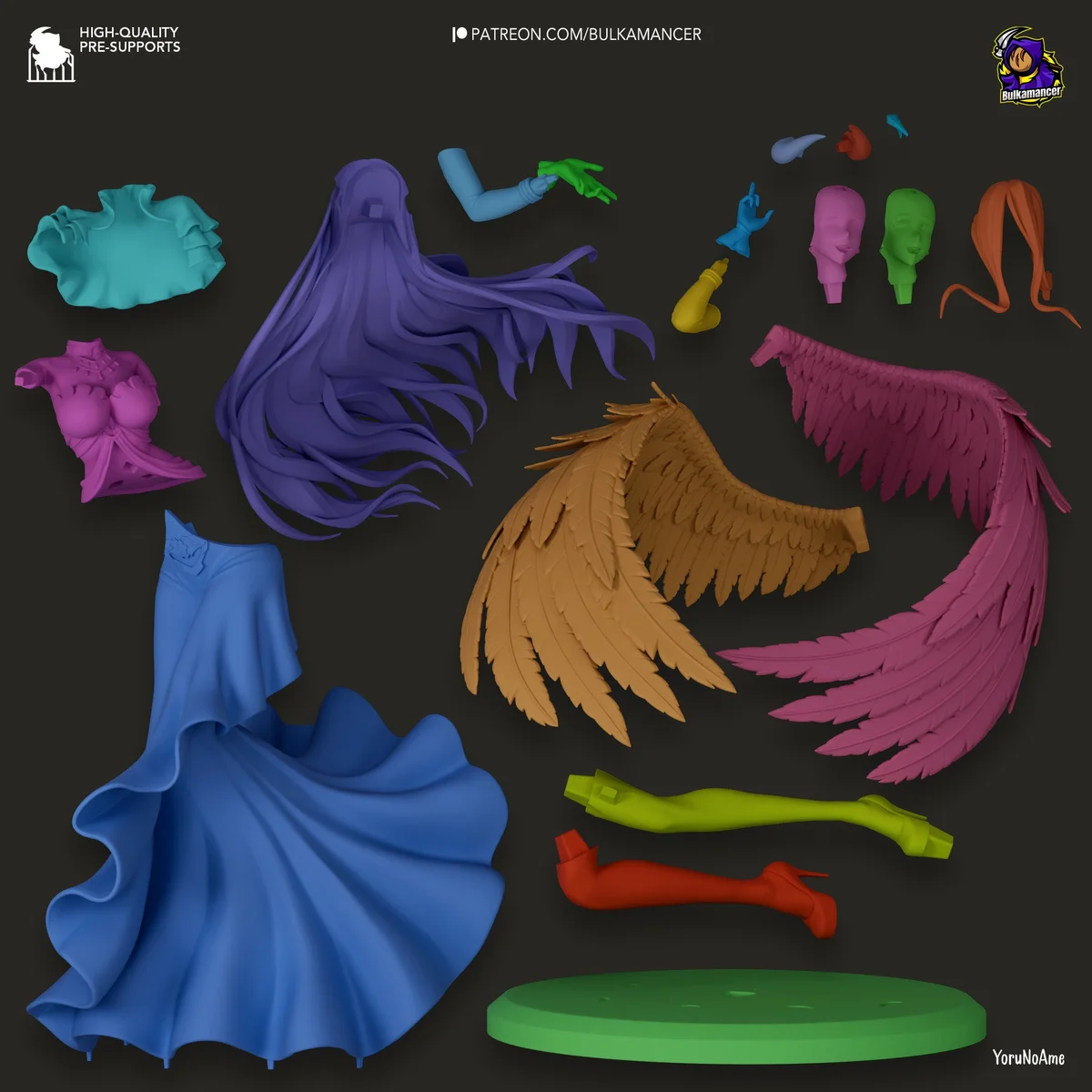 Succubus | Fan Art | 3D Printed Resin Model Garage Kit | *Un-Painted* | Bulkamancer 9