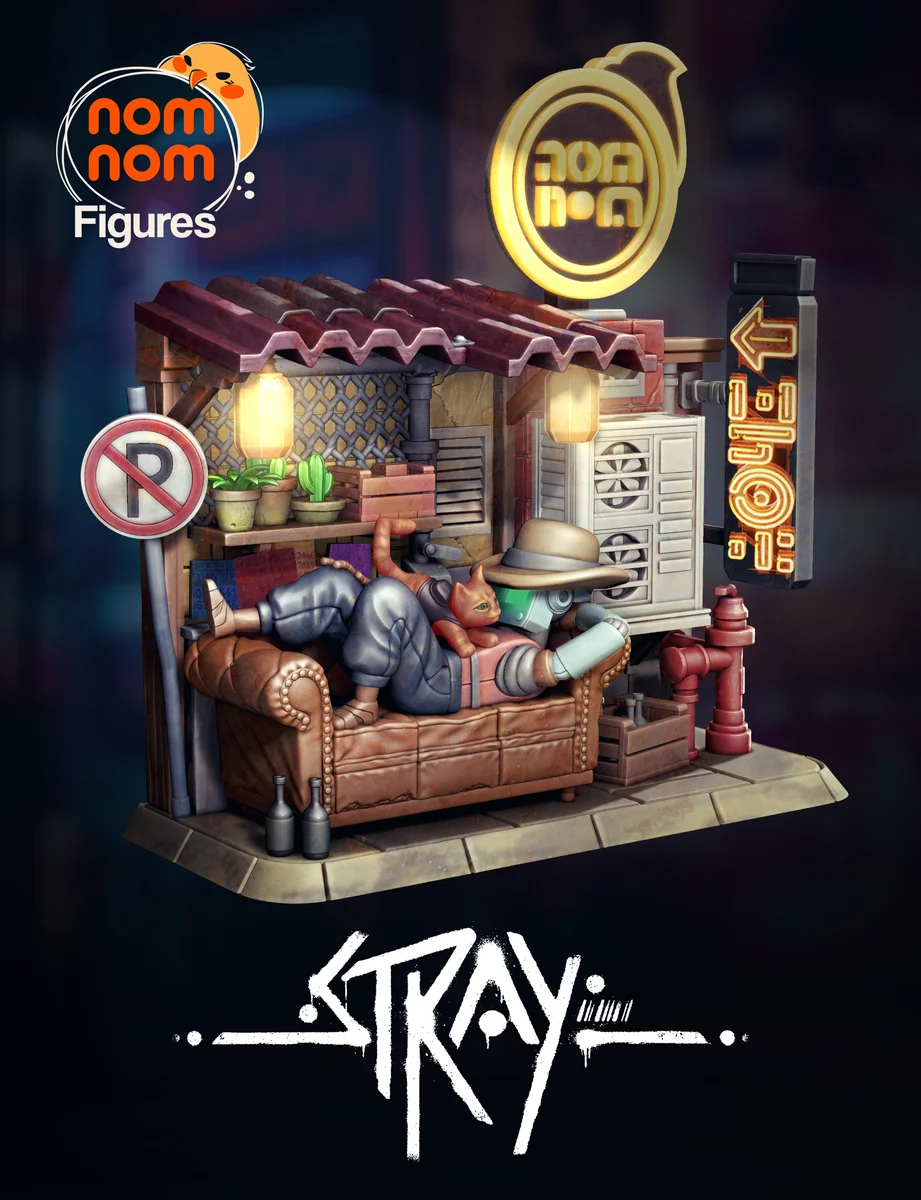 Chibi Cat | Fan Art | 3D Printed Resin Model Garage Kit | *Un-Painted* | Nomnom