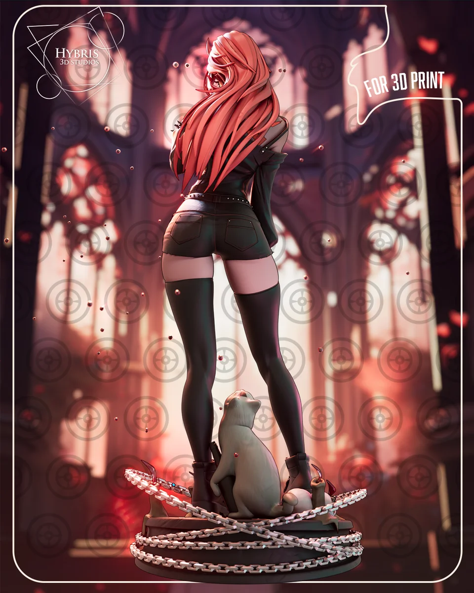 Goth Power | Fan Art | 3D Printed Resin Model Garage Kit | *Un-Painted* | Hybris Studios 6