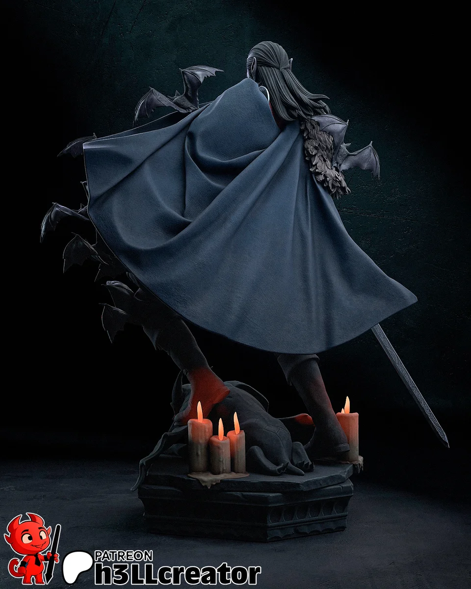 Strahd von Zarovich | Fan Art | 3D Printed Resin Model Garage Kit | *Un-Painted* | H3LL Creator 5
