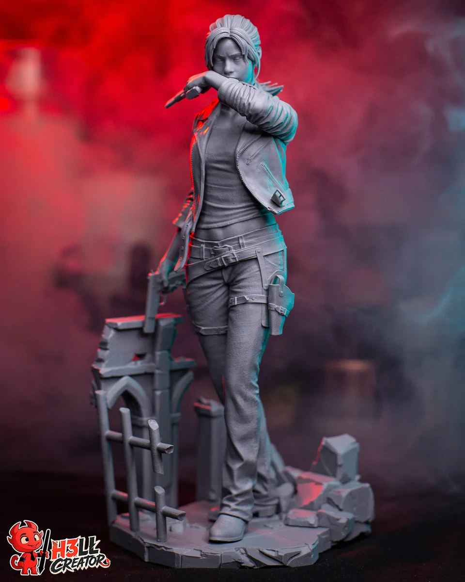 Claire Redfield | Fan Art | 3D Printed Resin Model Garage Kit | *Un-Painted* | H3LL Creator 9