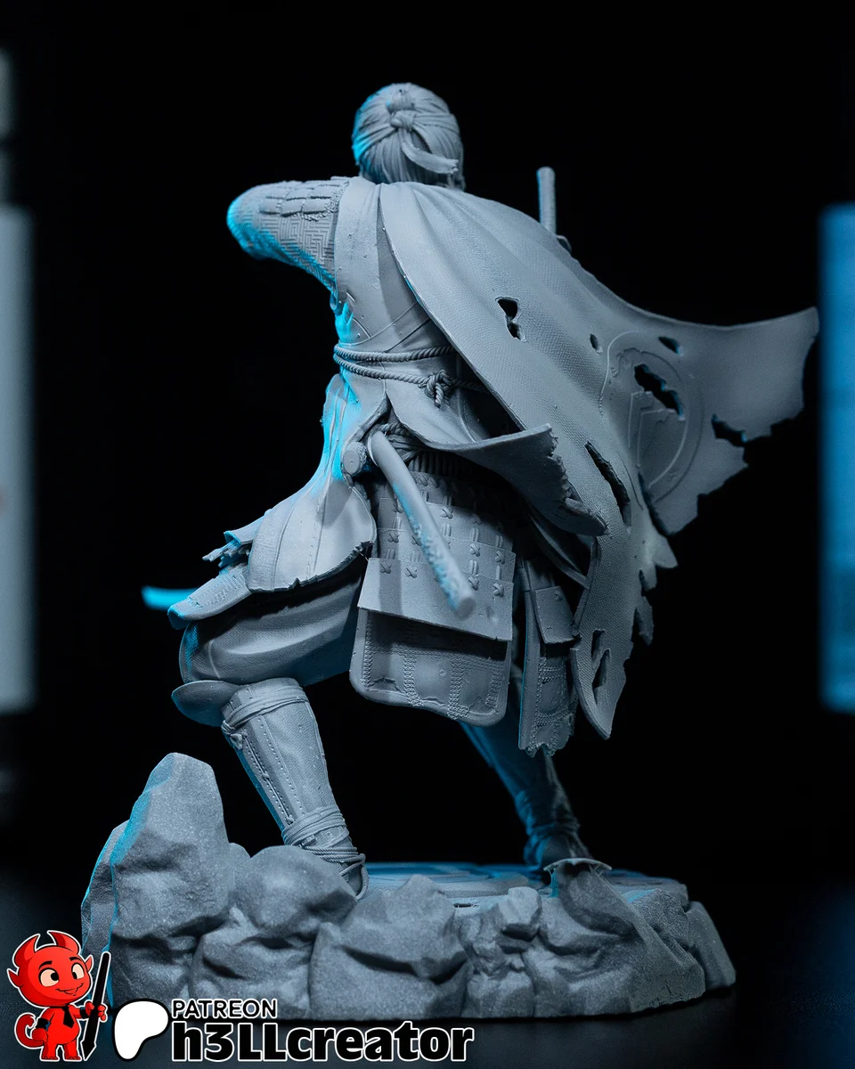 Jin Sakai | Fan Art | 3D Printed Resin Model Garage Kit | *Un-Painted* | H3LL Creator 9