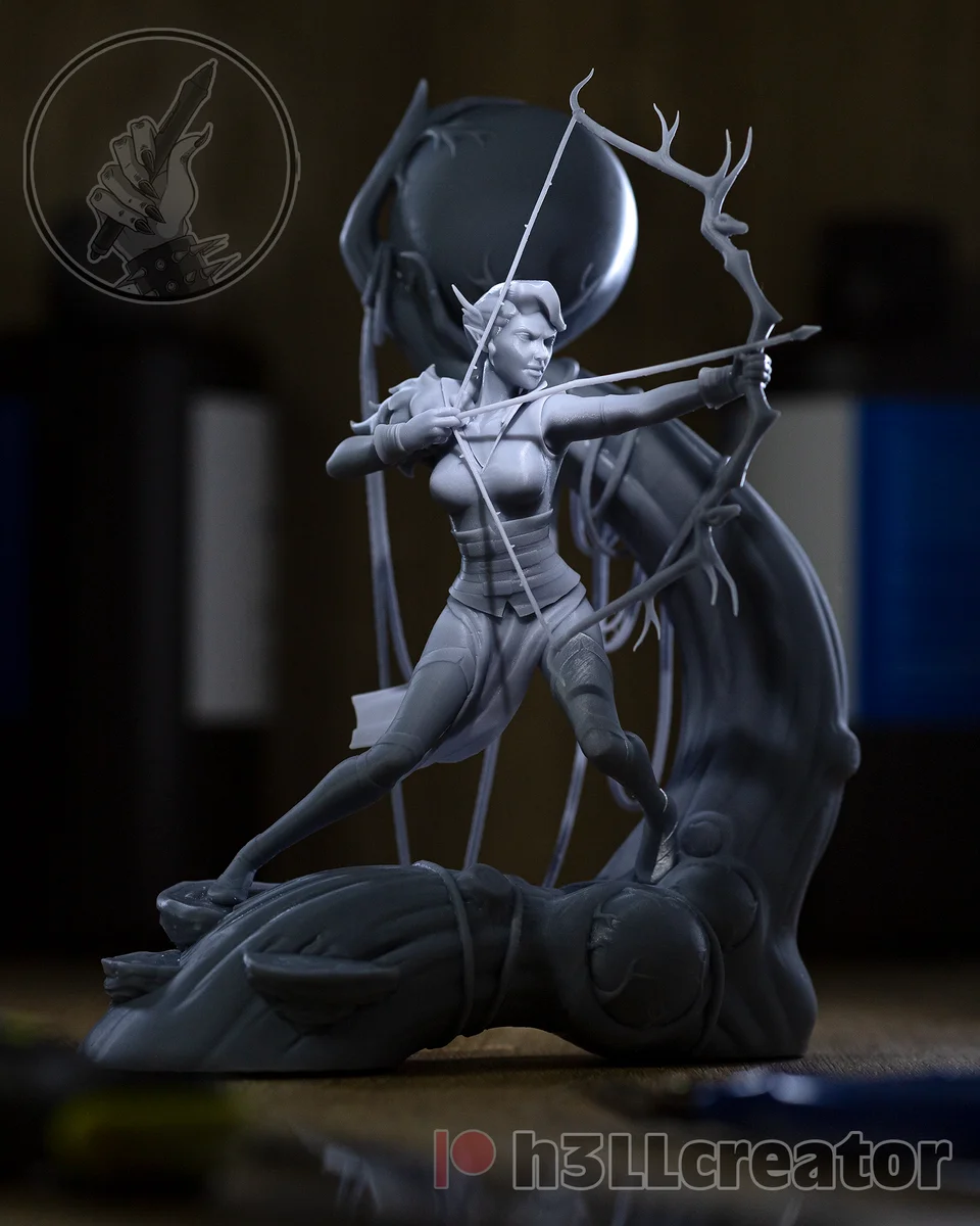 Vex'ahlia | Fan Art | 3D Printed Resin Model Garage Kit | *Un-Painted* | H3LL Creator 5