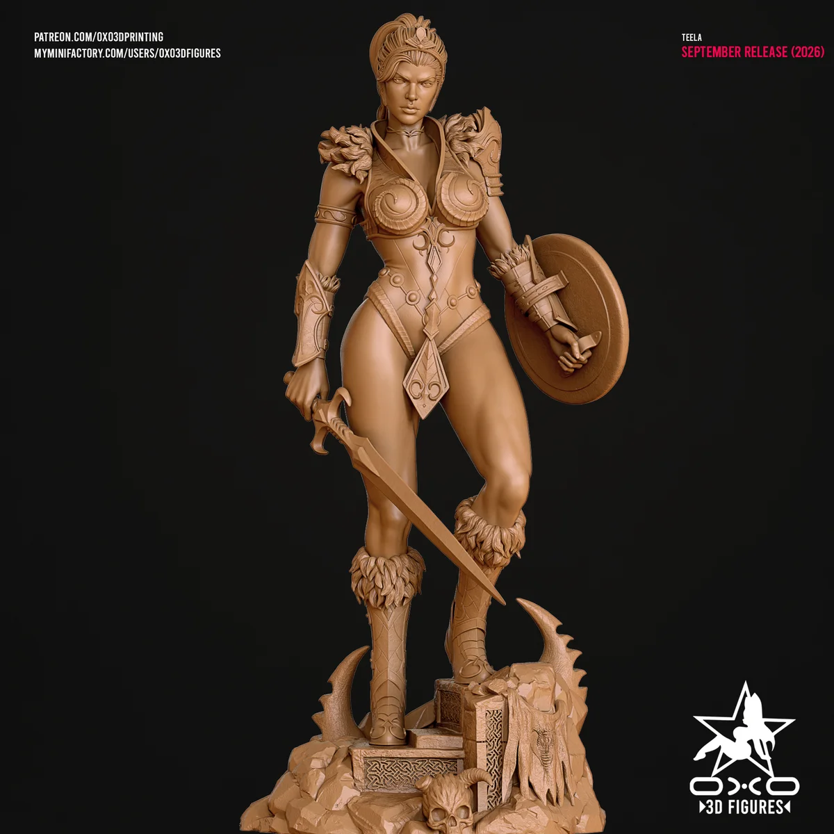 Teela | Fan Art | 3D Printed Resin Model Garage Kit | *Un-Painted* | OXO3D 8