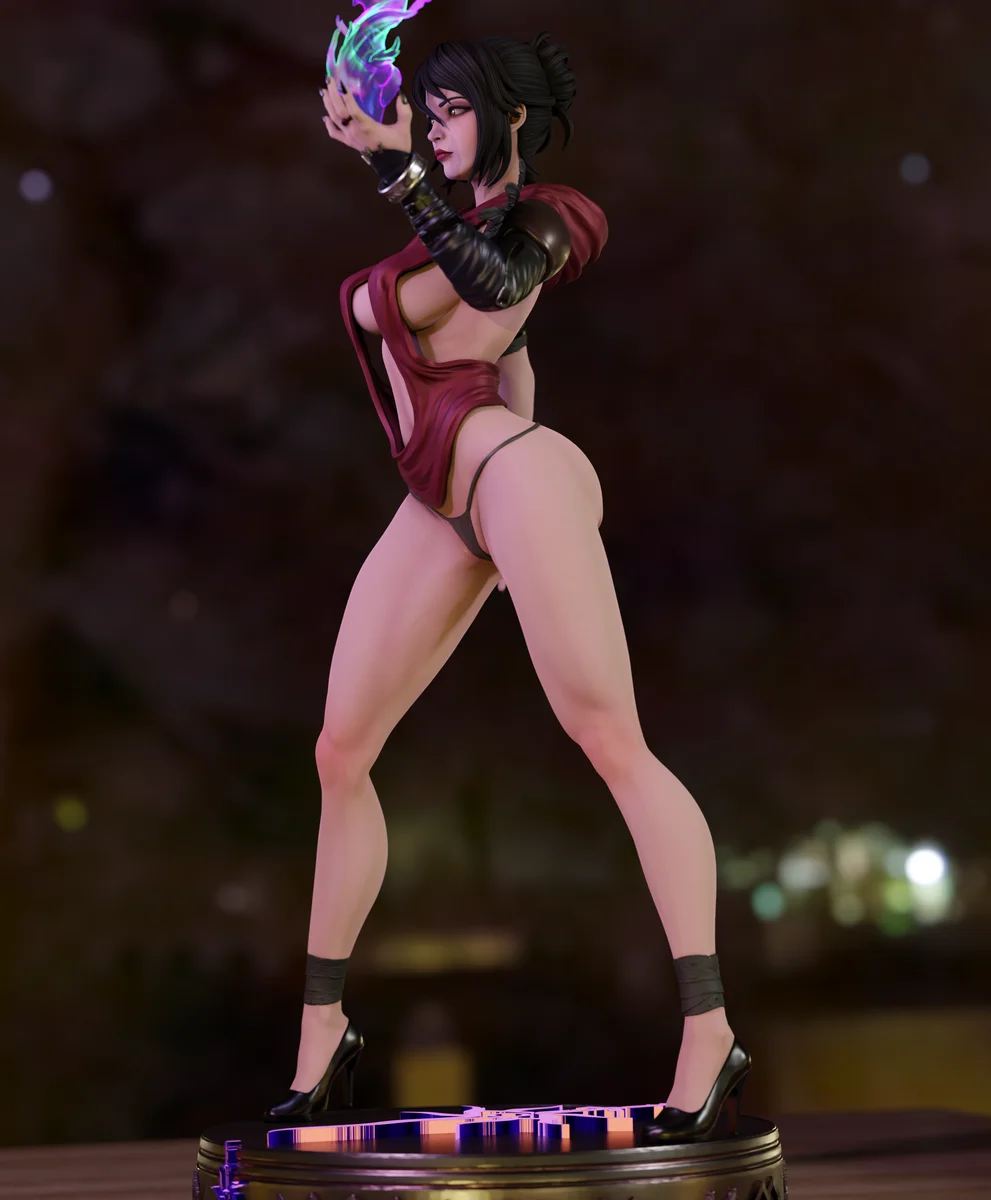 Morrigan | Fan Art | 3D Printed Resin Model Garage Kit | *Un-Painted* | Momoji 9