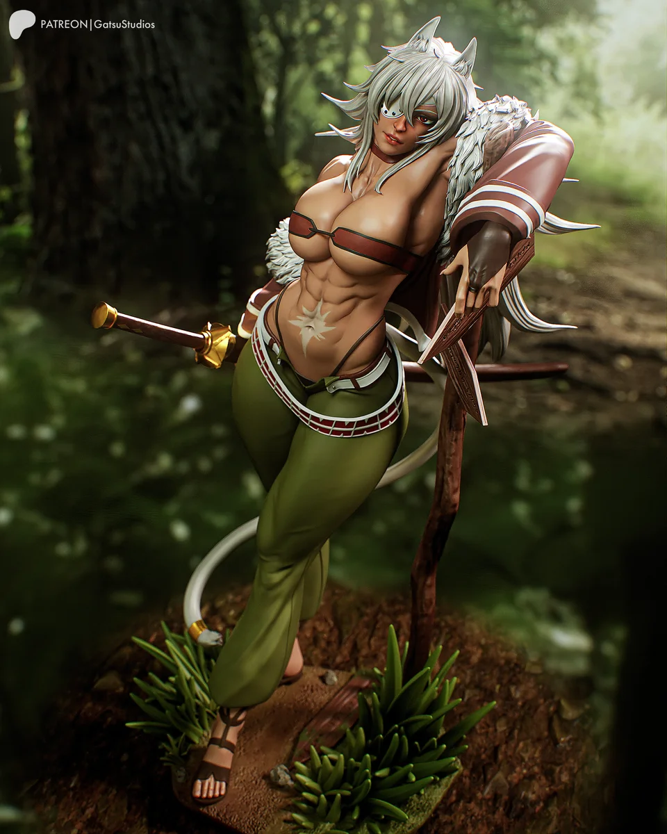 Ghislaine Dedoldia | Fan Art | 3D Printed Resin Model Garage Kit | *Un-Painted* | Gatsu Studios 3