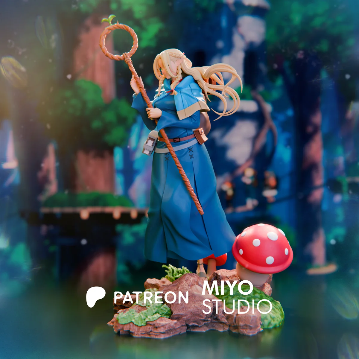 Marcille Donato | Fan Art | 3D Printed Resin Model Garage Kit | *Un-Painted* | MiyoStudio 3