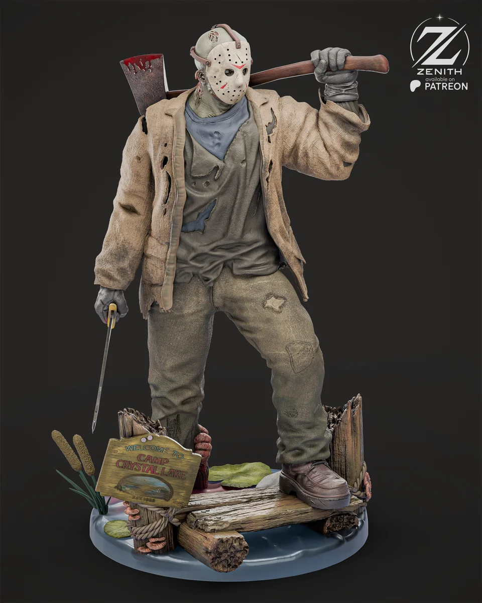 Jason | Fan Art | 3D Printed Resin Model Garage Kit | *Un-Painted* | Zenith Studios 7