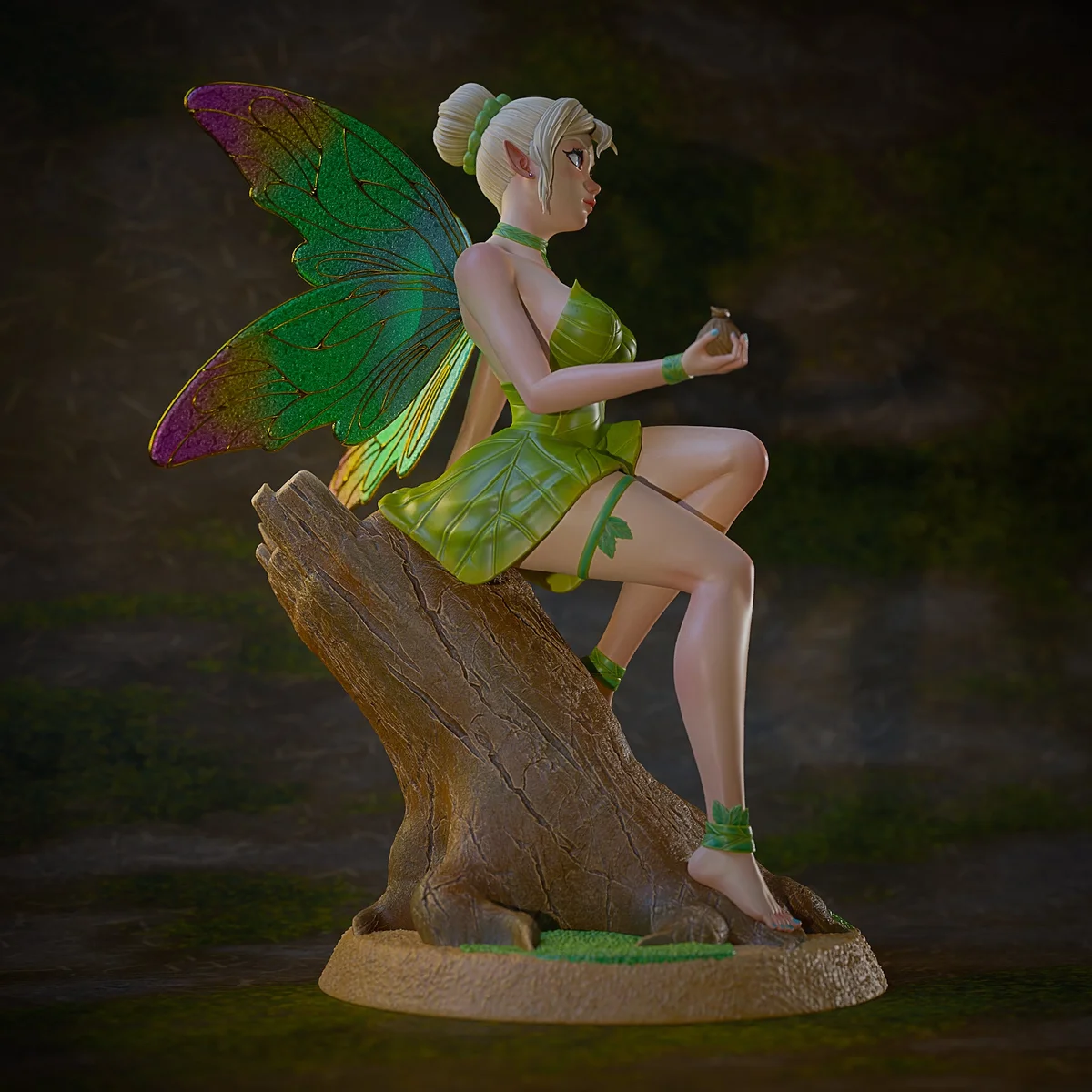 Tinker bell | Fan Art | 3D Printed Resin Model Garage Kit | *Un-Painted* | Momoji 5