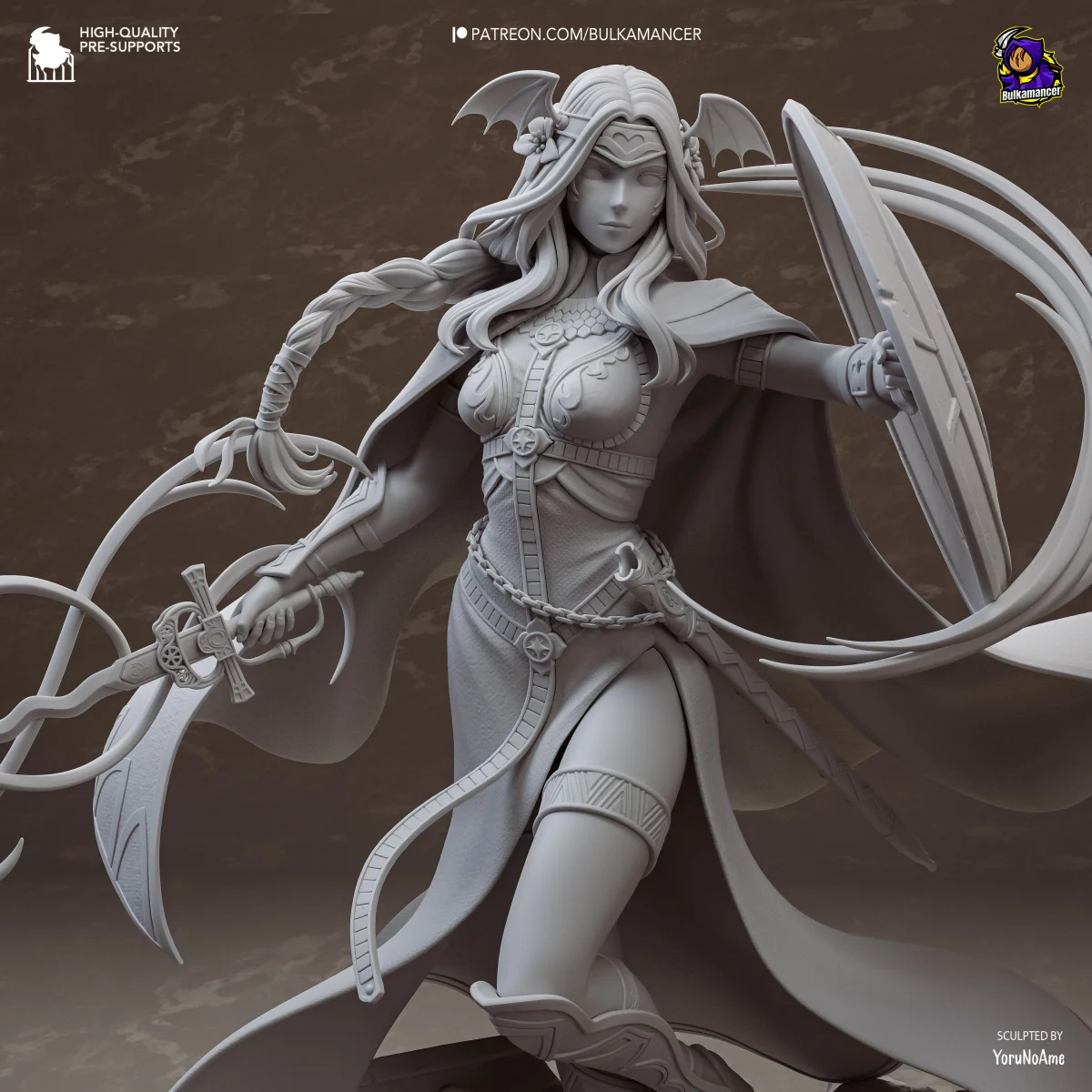 Saint Seiros | Fan Art | 3D Printed Resin Model Garage Kit | *Un-Painted* | Bulkamancer 6