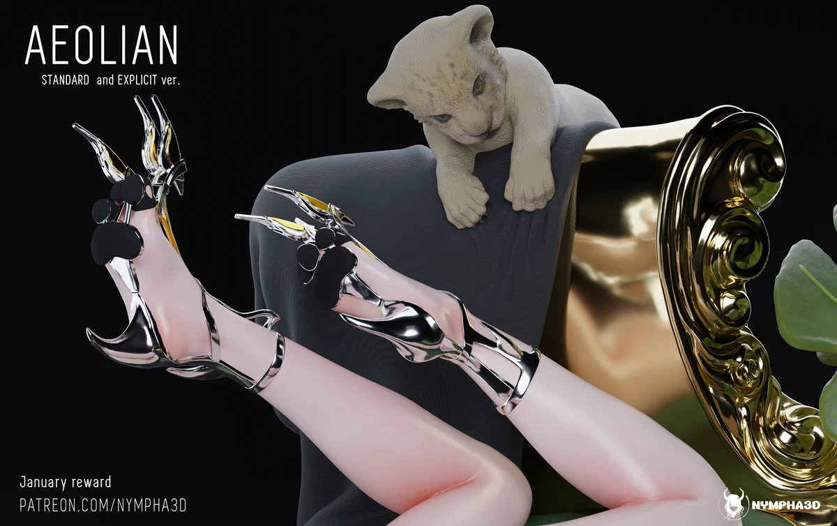 Aeolian | Fan Art | 3D Printed Resin Model Garage Kit | *Un-Painted* | Nympha3D 7