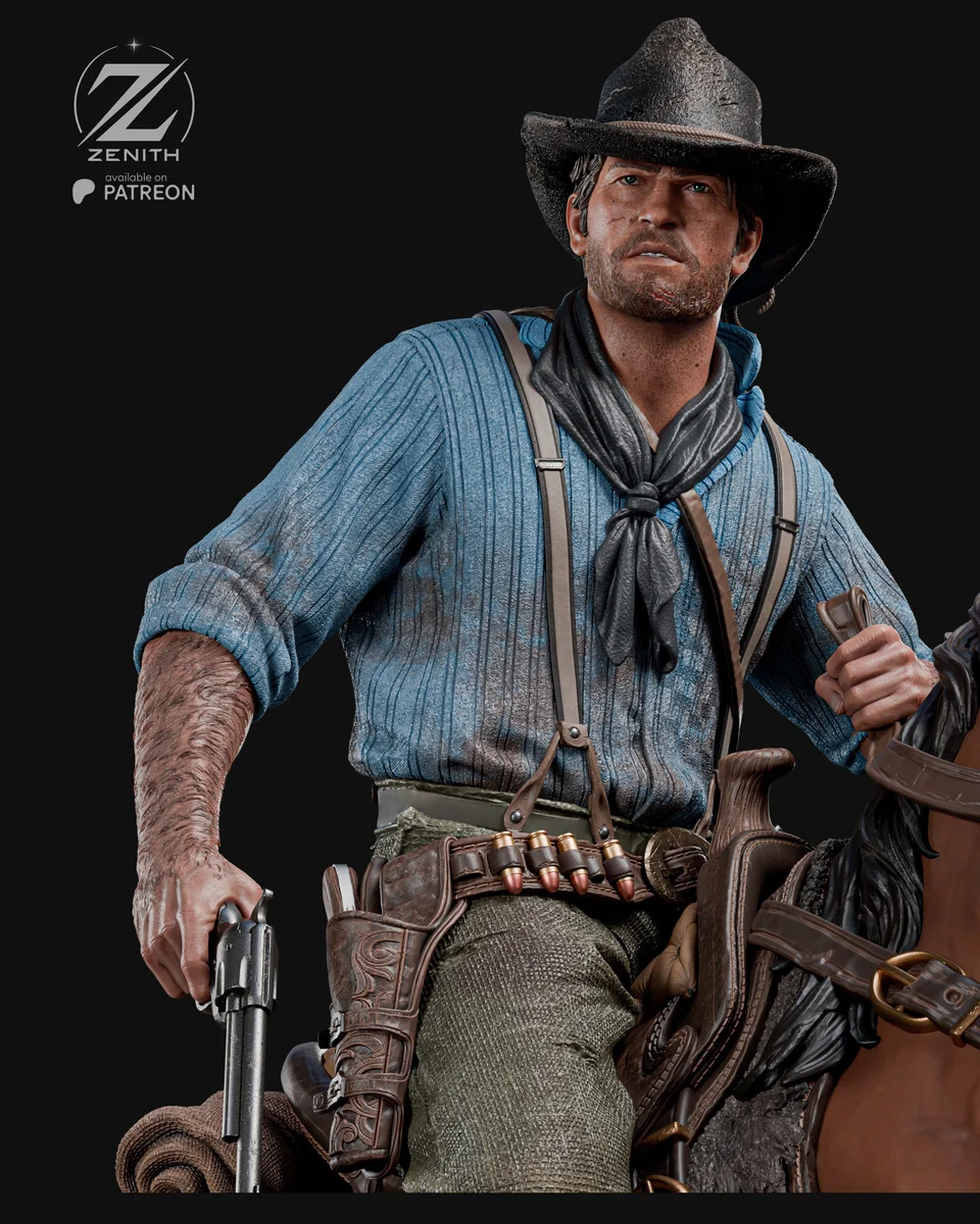 Arthur Morgan | Fan Art | 3D Printed Resin Model Garage Kit | *Un-Painted* | Zenith Studios 3