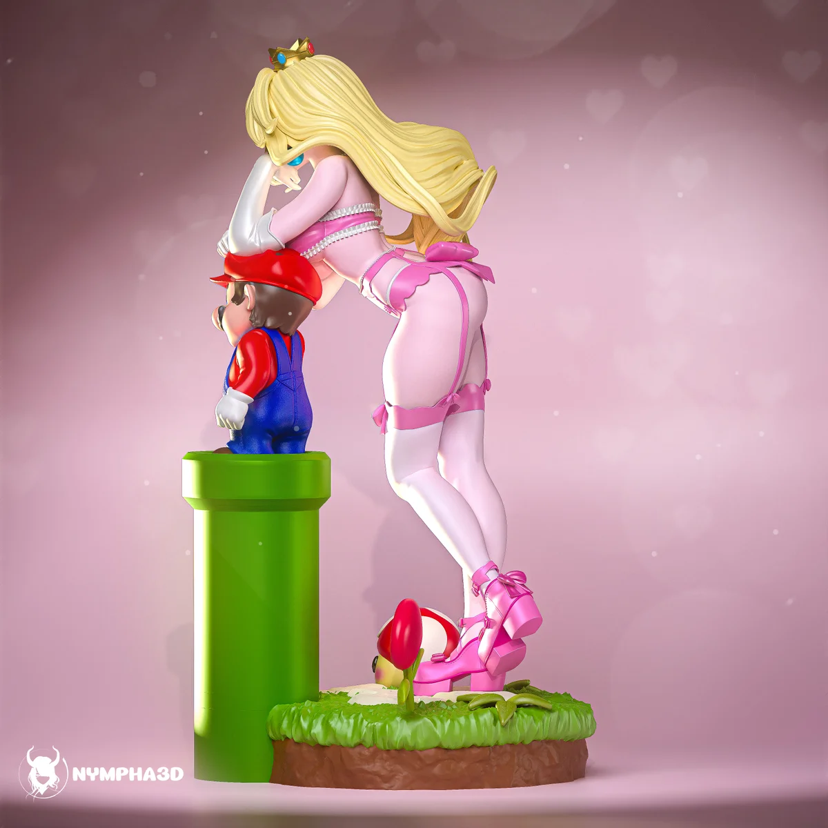 Peach | Fan Art | 3D Printed Resin Model Garage Kit | *Un-Painted* | Nympha3D 7