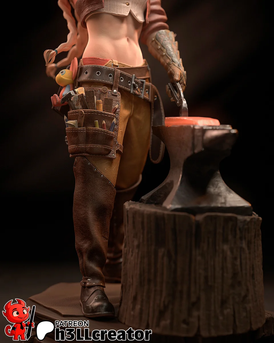 Gemma | Fan Art | 3D Printed Resin Model Garage Kit | *Un-Painted* | H3LL Creator 9