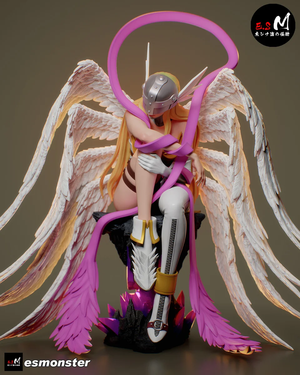 Angewomon | Fan Art | 3D Printed Resin Model Garage Kit | *Un-Painted* | ES Monster 17