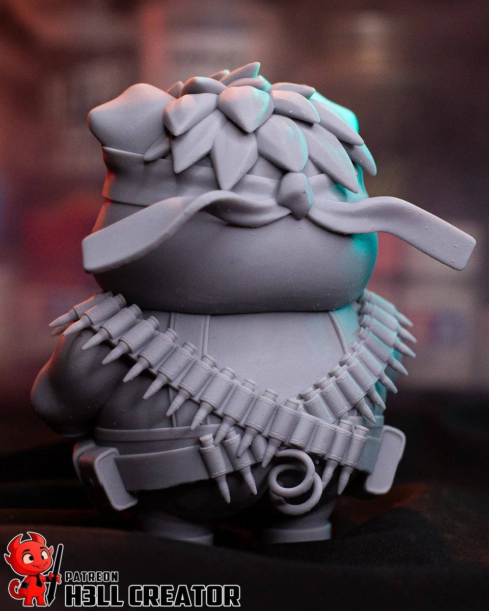 Chibi Solid Svin | Fan Art | 3D Printed Resin Model Garage Kit | *Un-Painted* | H3LL Creator 7