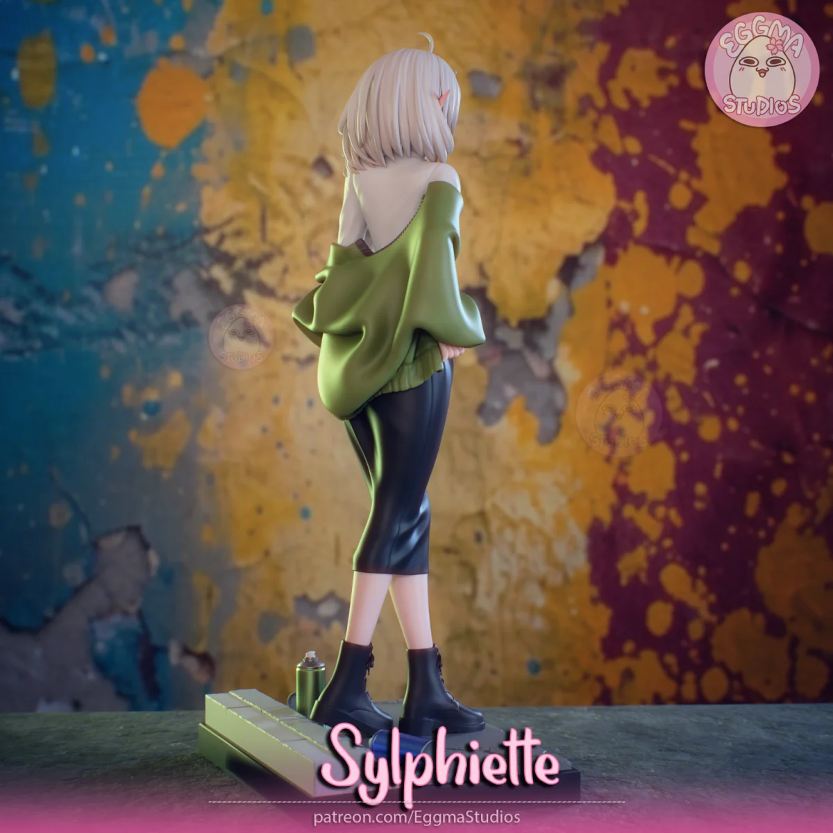 Sylphiette | Fan Art | 3D Printed Resin Model Garage Kit | *Un-Painted* | EggmaStudios 4