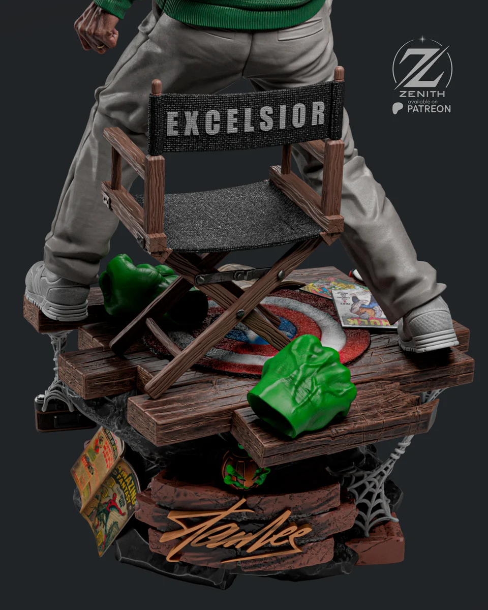 Stan Lee | Fan Art | 3D Printed Resin Model Garage Kit | *Un-Painted* | Zenith Studios 7