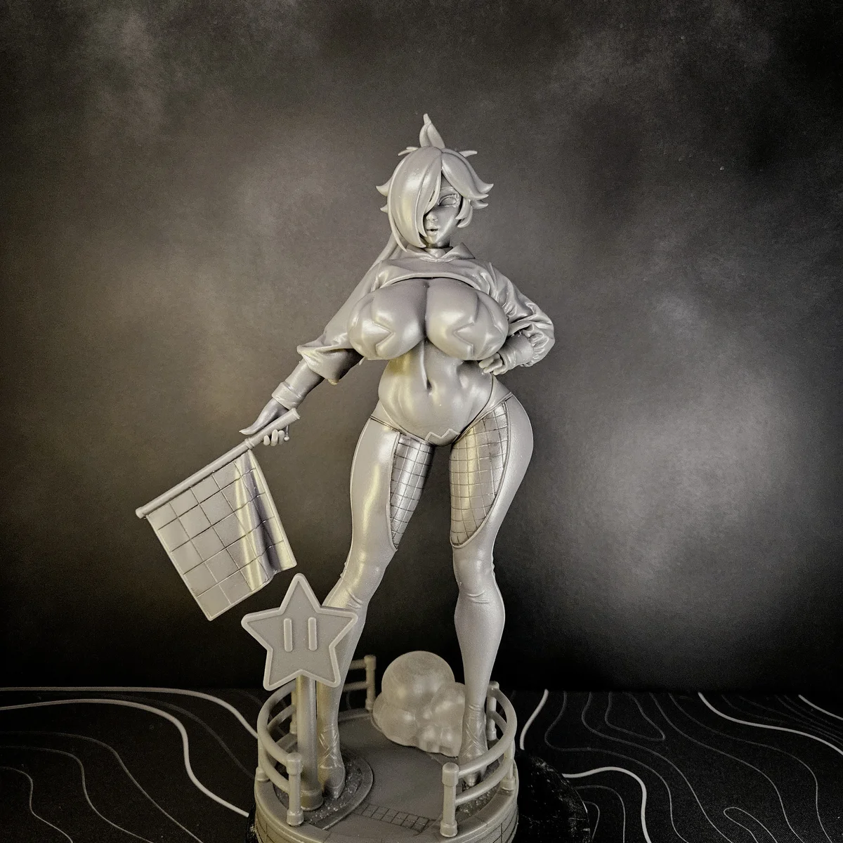Racer Rosalina | Fan Art | 3D Printed Resin Model Garage Kit | *Un-Painted* | Officer Rhu 3