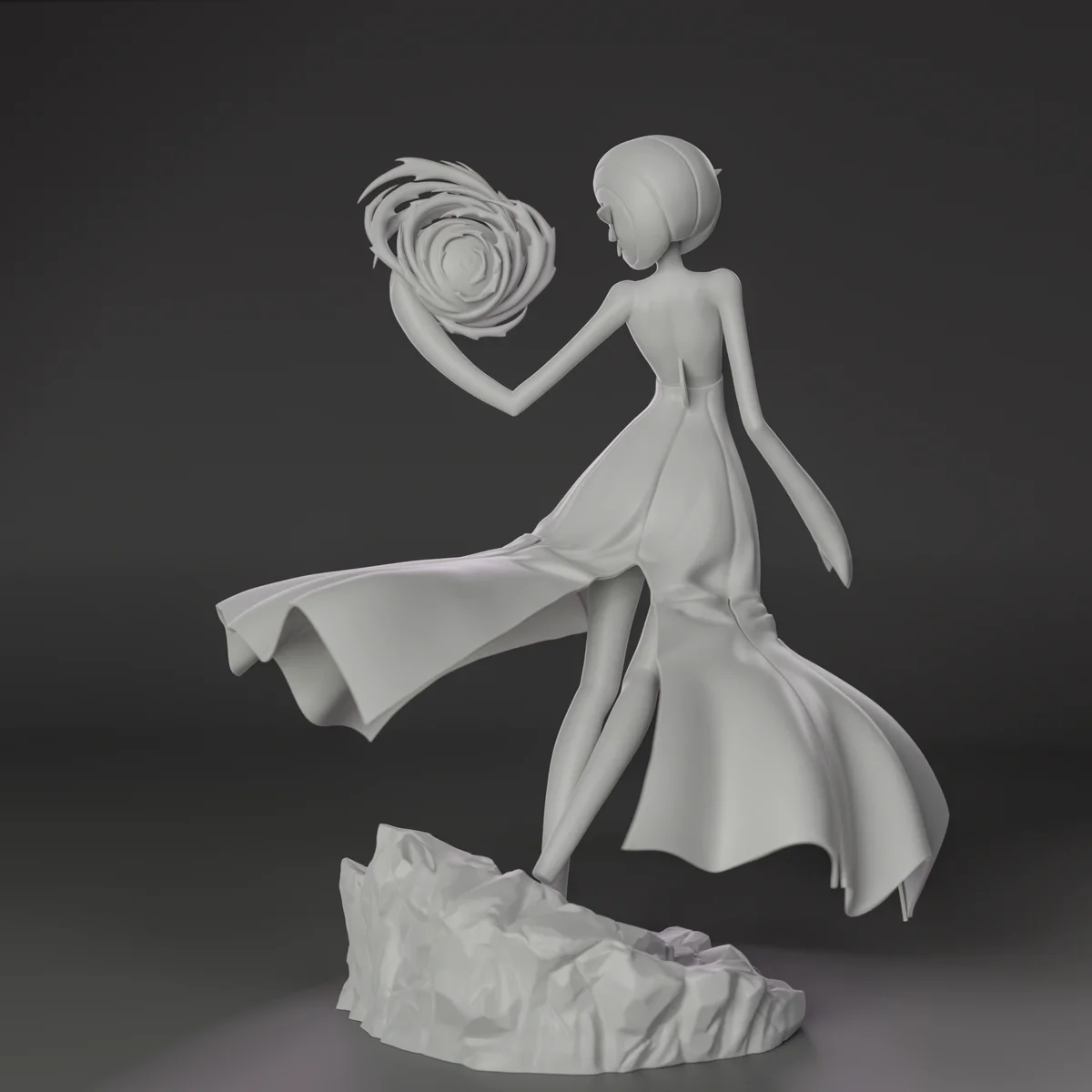 Gardevoir | Fan Art | 3D Printed Resin Model Garage Kit | *Un-Painted* | Inari Figure 8