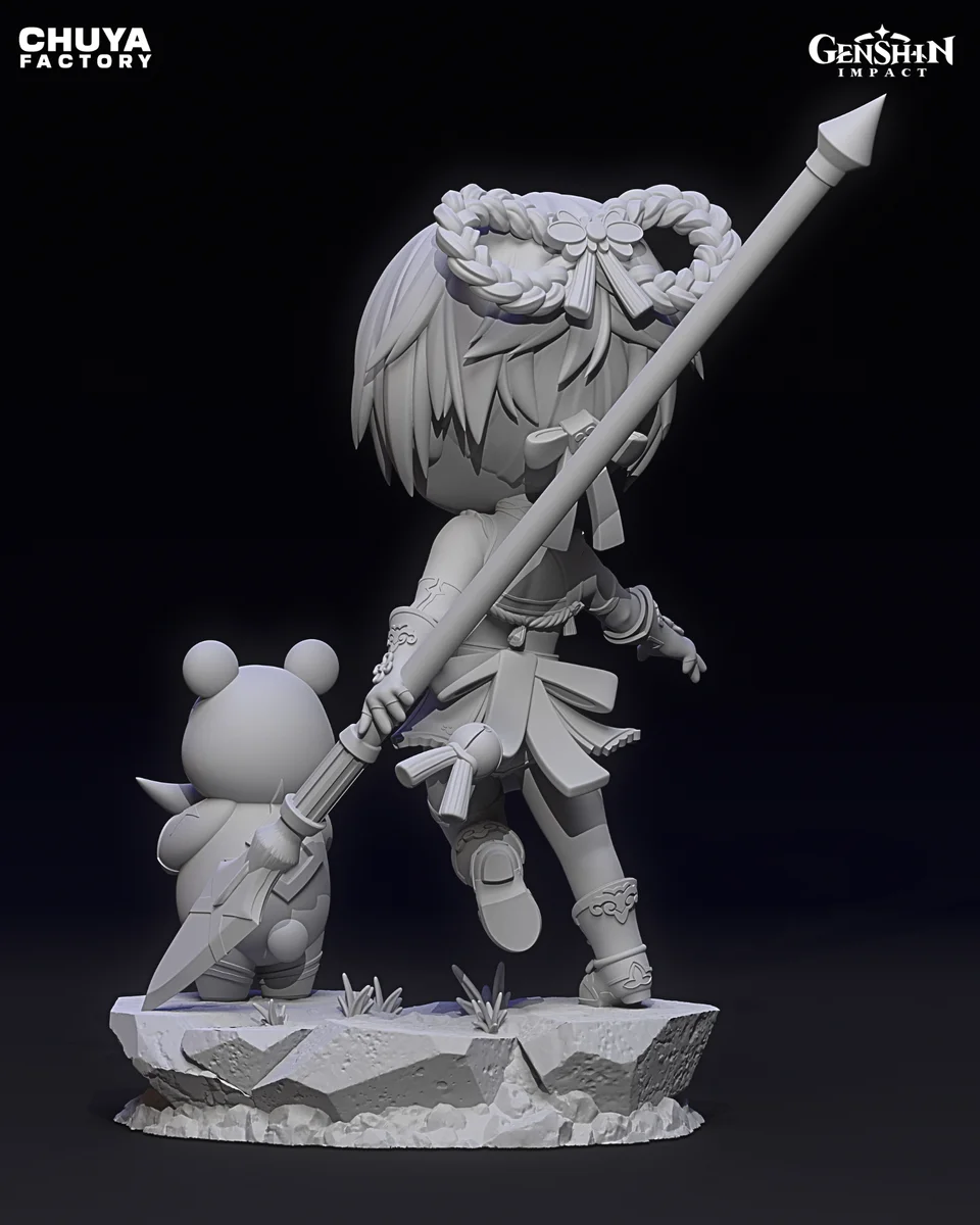 Chibi Xiangling | Fan Art | 3D Printed Resin Model Garage Kit | *Un-Painted* | Chuya Factory 17
