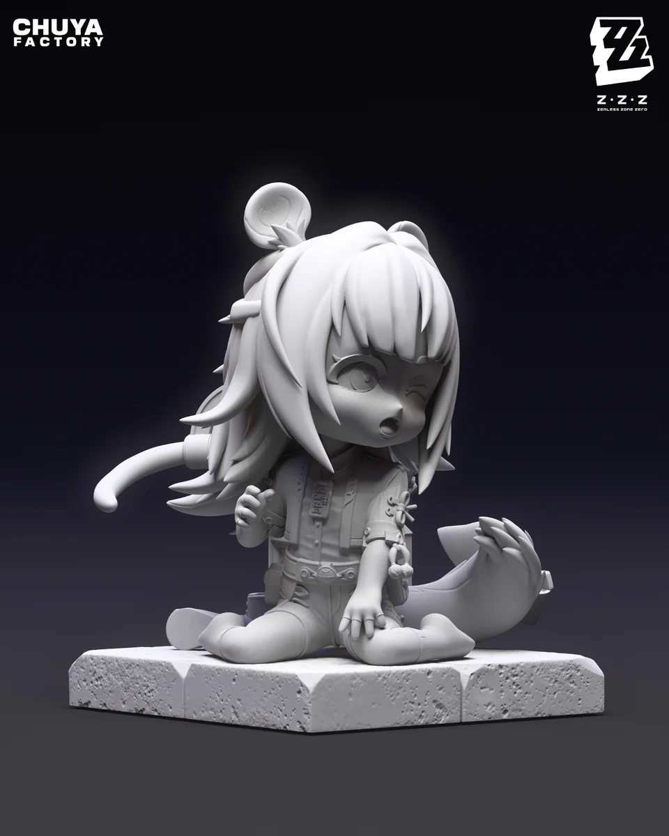 Chibi Ju Fufu | Fan Art | 3D Printed Resin Model Garage Kit | *Un-Painted* | Chuya Factory 12