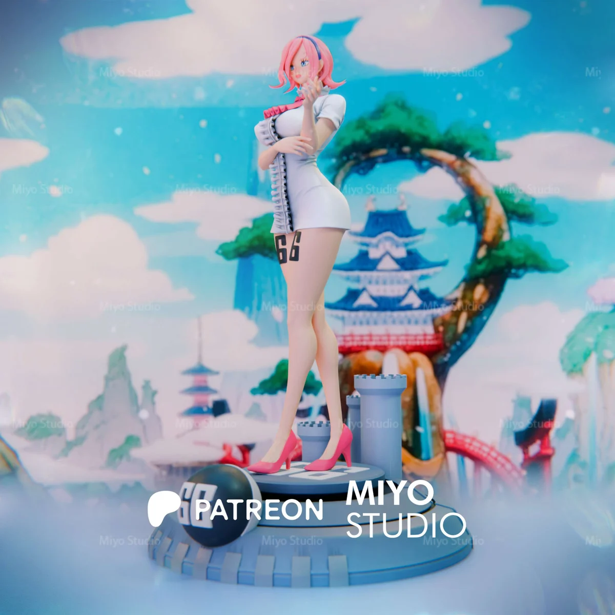 Reiju Vinsmoke | Fan Art | 3D Printed Resin Model Garage Kit | *Un-Painted* | MiyoStudio