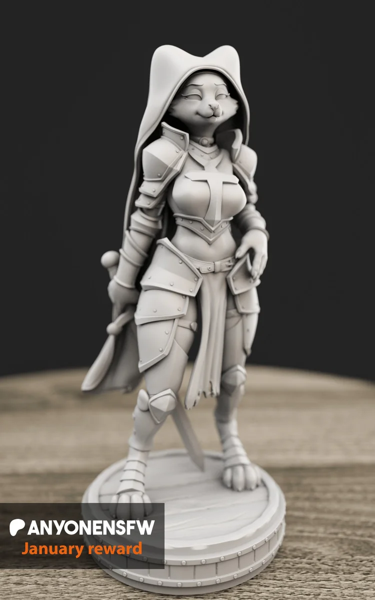 Maid Marian | Fan Art | 3D Printed Resin Model Garage Kit | *Un-Painted* | AnyoneNSFW 3
